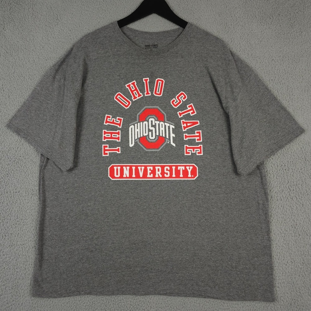 Ohio State Buckeyes Shirt Mens XXL 2XL Gray The Ohio State Tee Authentic Apparel